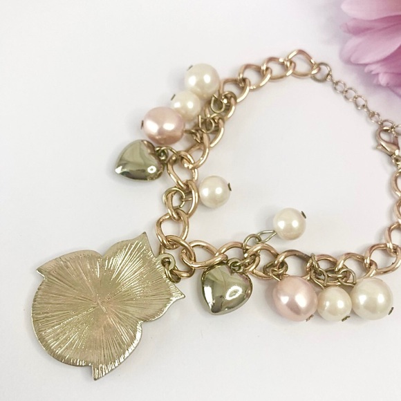 Owl pearl charm bracelet - Picture 3 of 3